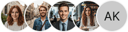 Diverse Investor-Avatar-Profile im Handelsüberprüfungsblock von Späte Rendthal